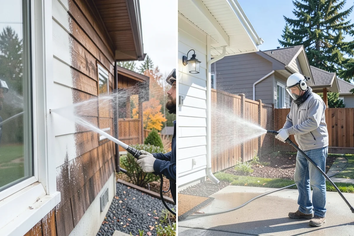 Deck Maintenance Cleaning in Darrington, Snohomish County, WA - Clear the deck and rinse loose debris