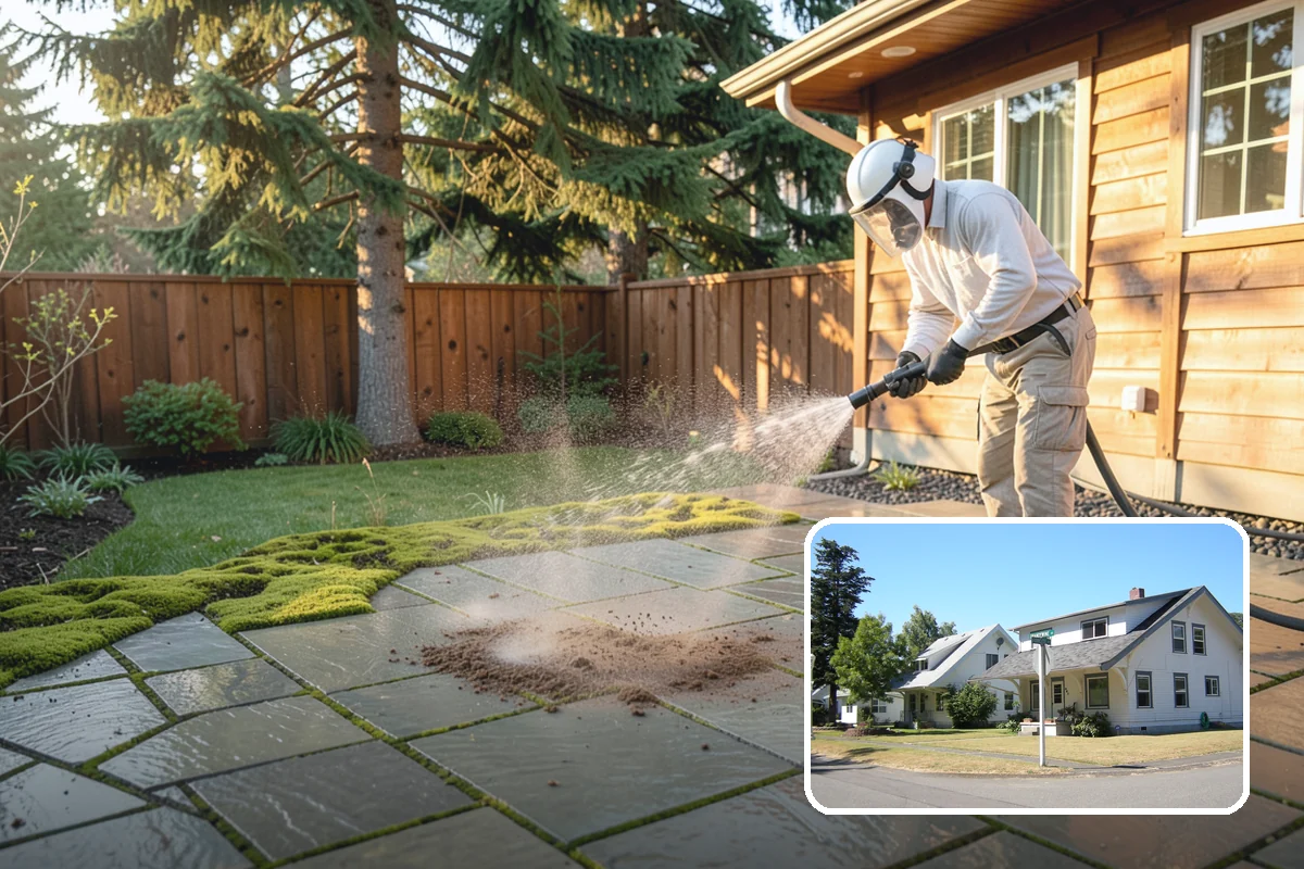 Deck Maintenance Cleaning in DuPont, Pierce County, WA - Keeps light growth and grime in check
