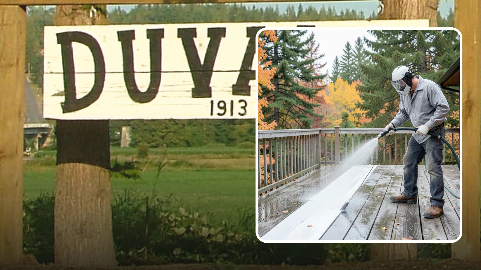 Deck Maintenance Cleaning in Duvall, King County, WA - Keep a finished deck on a regular soft-wash schedule to hold off Northwest growth year over year.