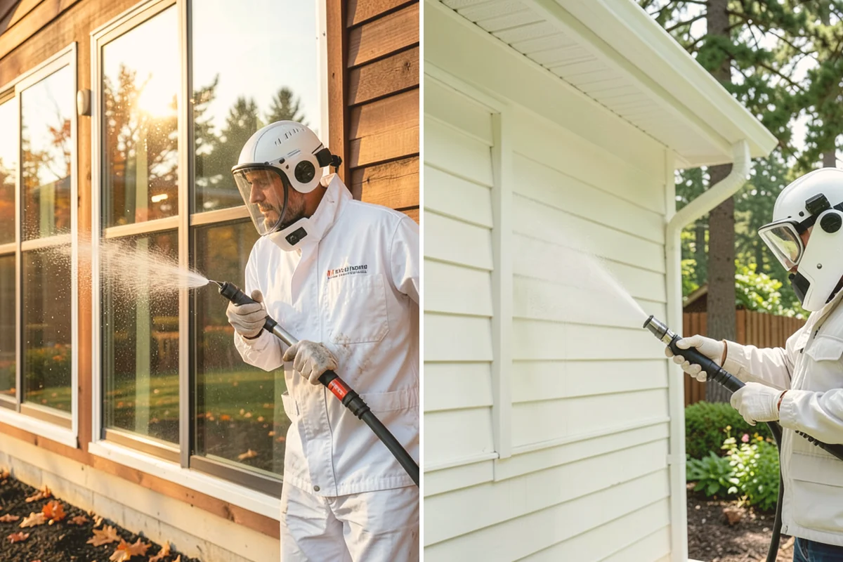 Deck Maintenance Cleaning in Eatonville, Pierce County, WA - Clear the deck and rinse loose debris