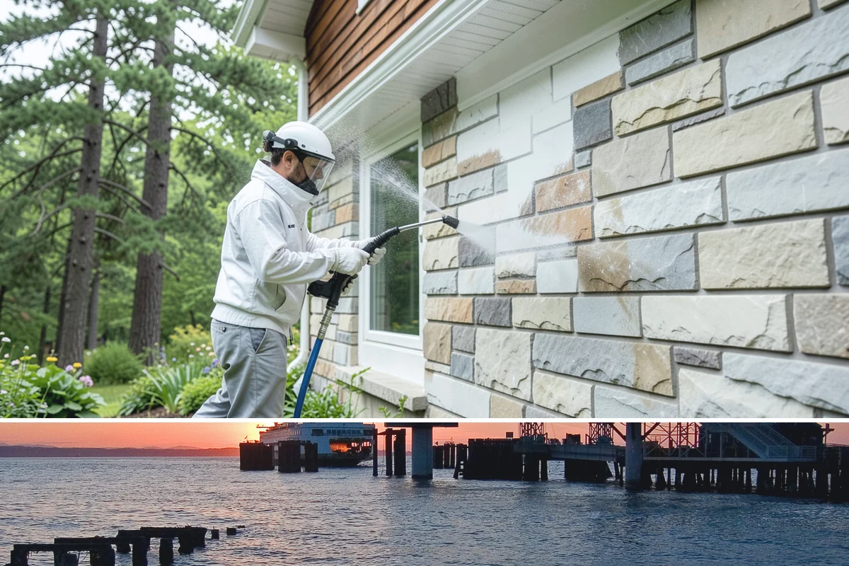 Deck Maintenance Cleaning in Edmonds, Snohomish County, WA - Schedule maintenance cleaning once or twice a year, ideally in spring and fall.