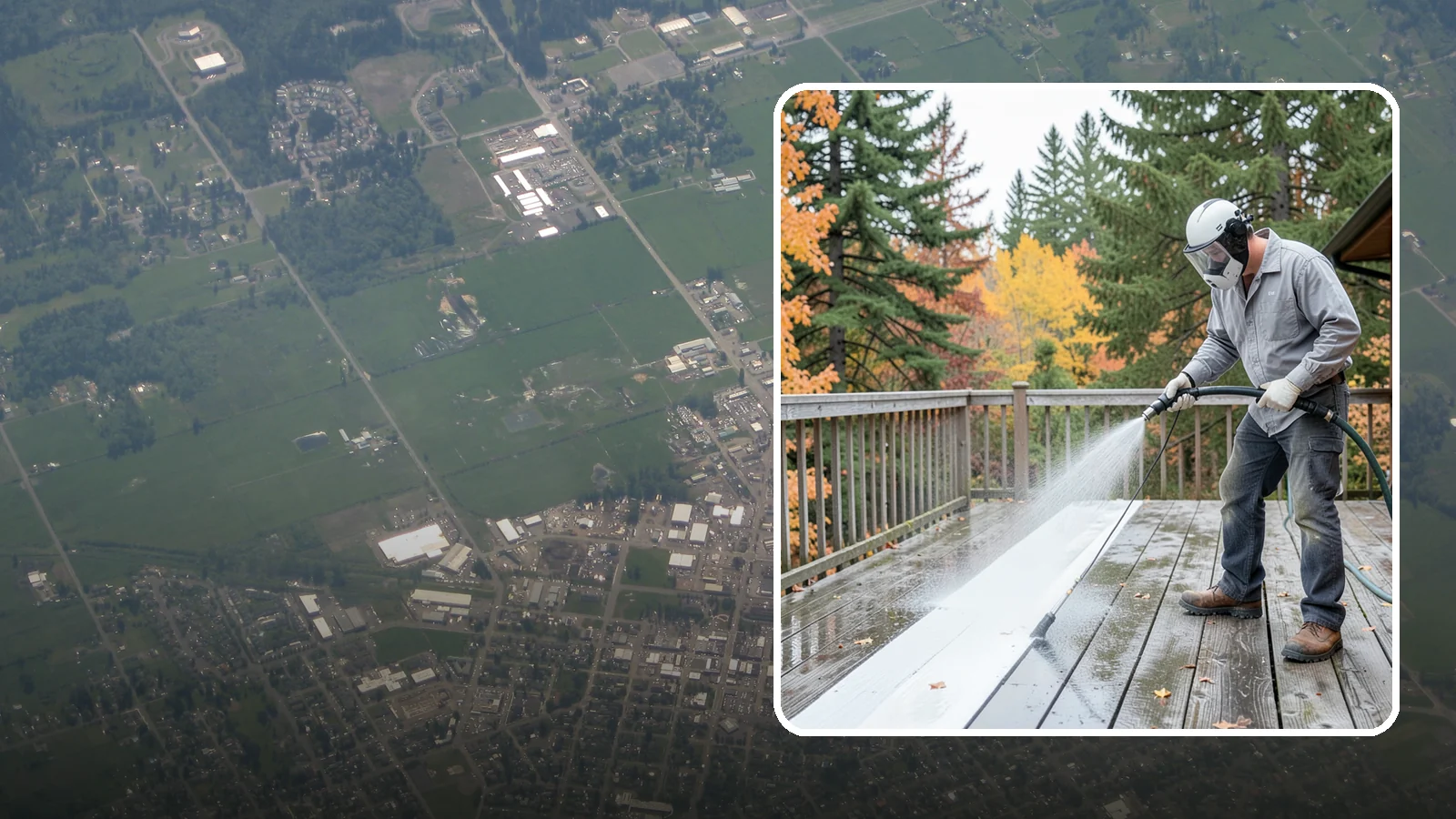 Deck Maintenance Cleaning in Enumclaw, King County, WA - Keep a finished deck on a regular soft-wash schedule to hold off Northwest growth year over year.