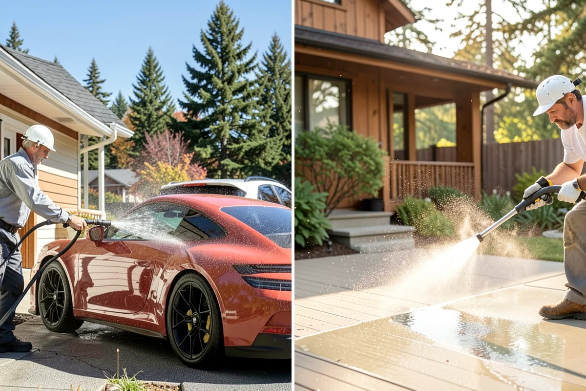 Deck Maintenance Cleaning in Enumclaw, King County, WA - Clear the deck and rinse loose debris