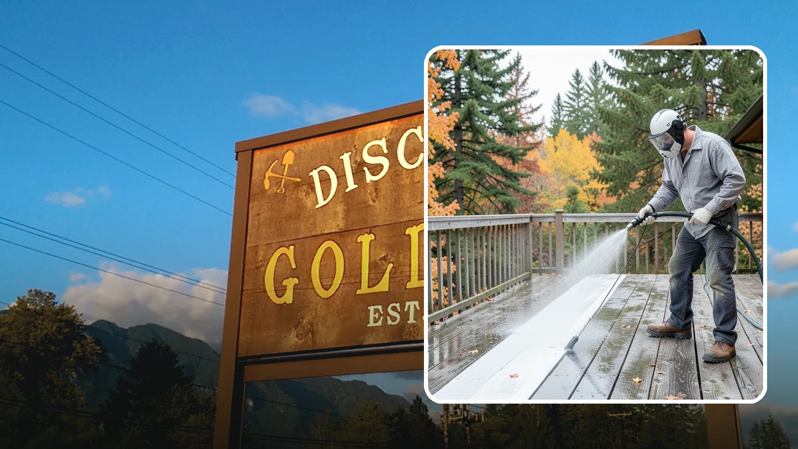 Deck Maintenance Cleaning in Gold Bar, Snohomish County, WA - Keep a finished deck on a regular soft-wash schedule to hold off Northwest growth year over year.