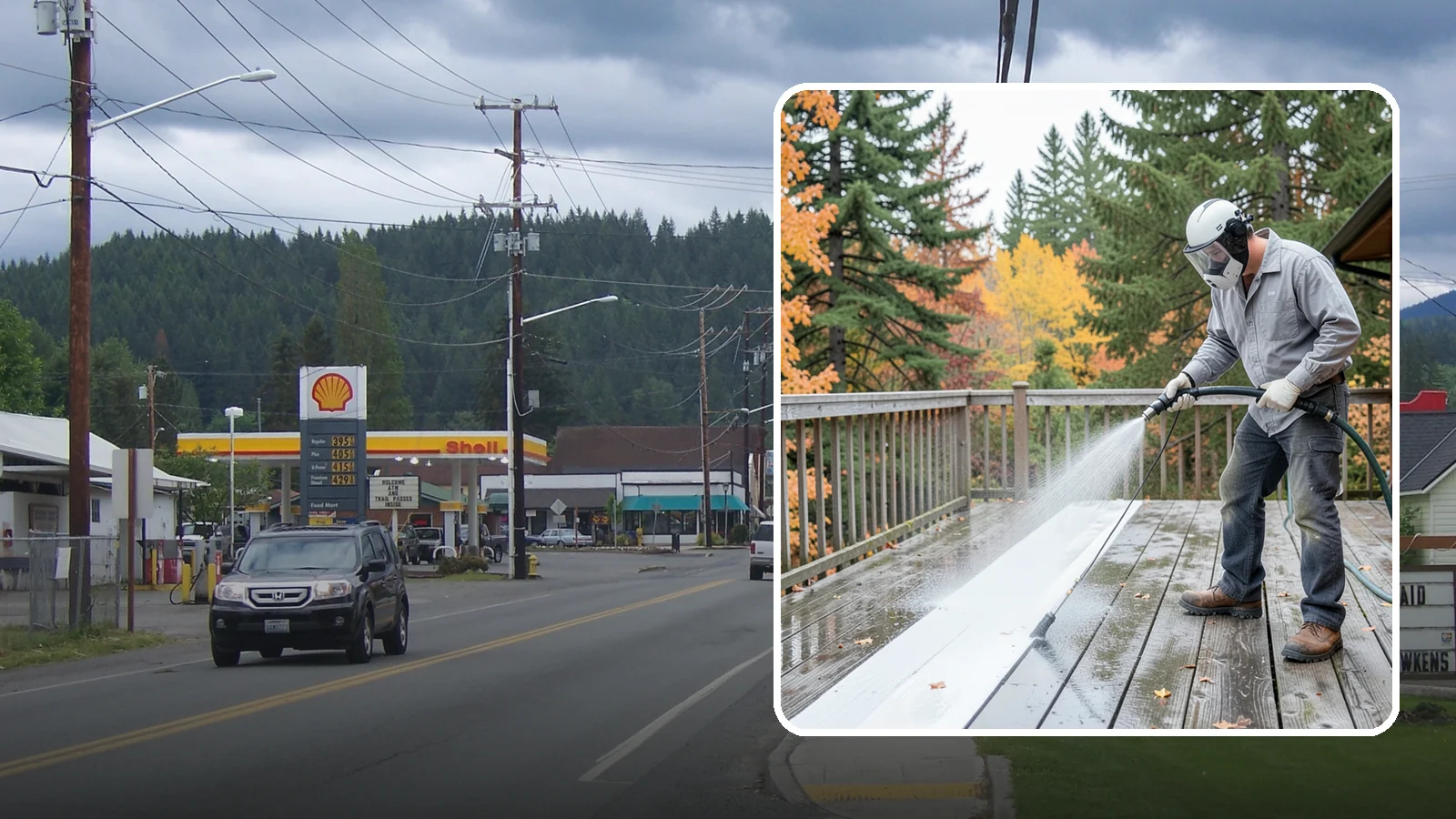 Deck Maintenance Cleaning in Granite Falls, Snohomish County, WA - Keep a finished deck on a regular soft-wash schedule to hold off Northwest growth year over year.