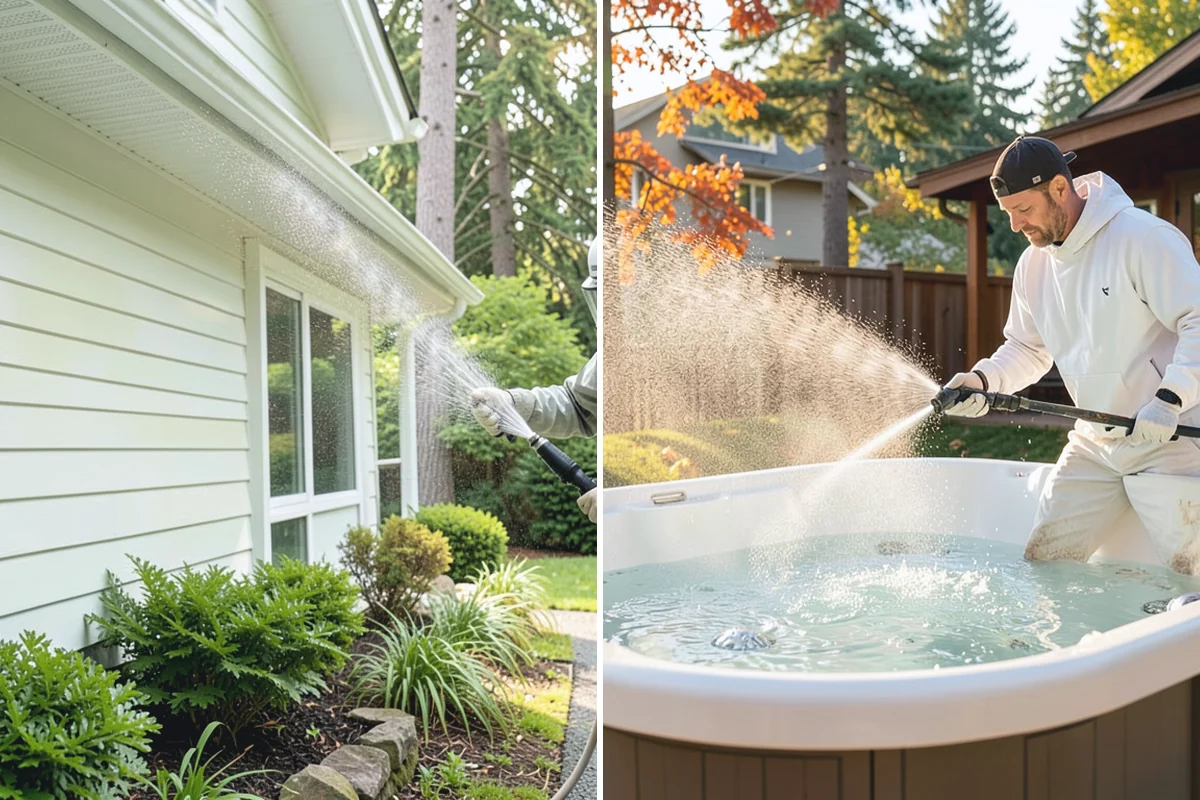 Deck Maintenance Cleaning in Granite Falls, Snohomish County, WA - Clear the deck and rinse loose debris