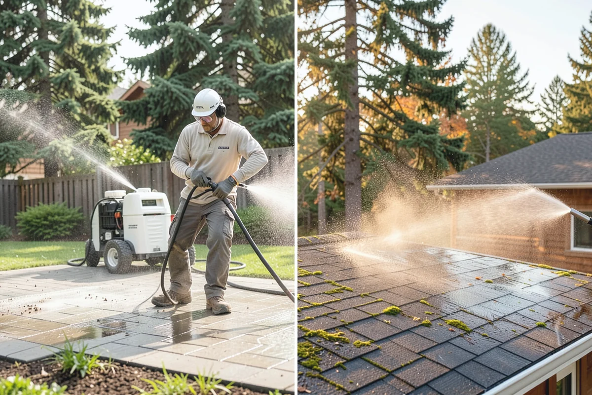 Deck Maintenance Cleaning in Hamilton, Skagit County, WA - Clear the deck and rinse loose debris