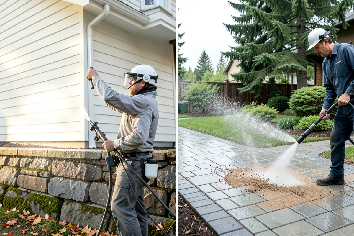 Deck Maintenance Cleaning in Hunts Point, King County, WA - Clear the deck and rinse loose debris