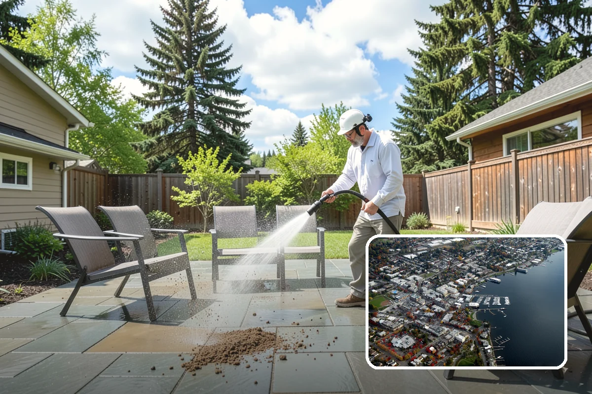 Deck Maintenance Cleaning in Kirkland, King County, WA - Keeps light growth and grime in check