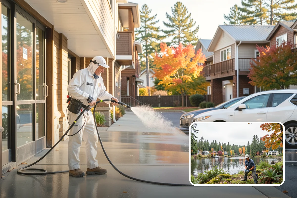 Deck Maintenance Cleaning in La Conner, Skagit County, WA - Keeps light growth and grime in check