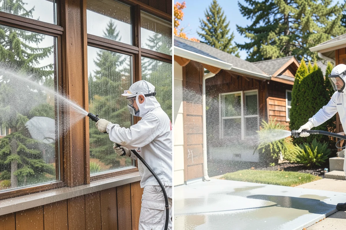 Deck Maintenance Cleaning in La Conner, Skagit County, WA - Clear the deck and rinse loose debris