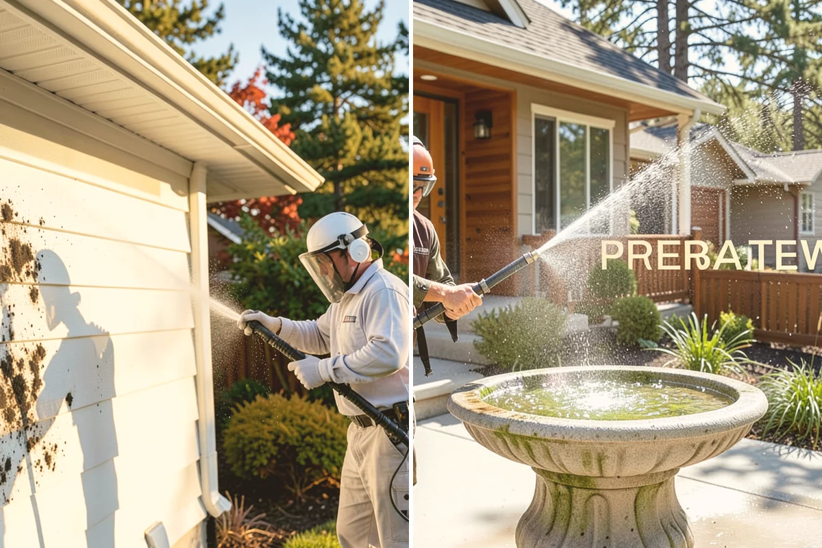 Deck Maintenance Cleaning in Langley, Island County, WA - Clear the deck and rinse loose debris