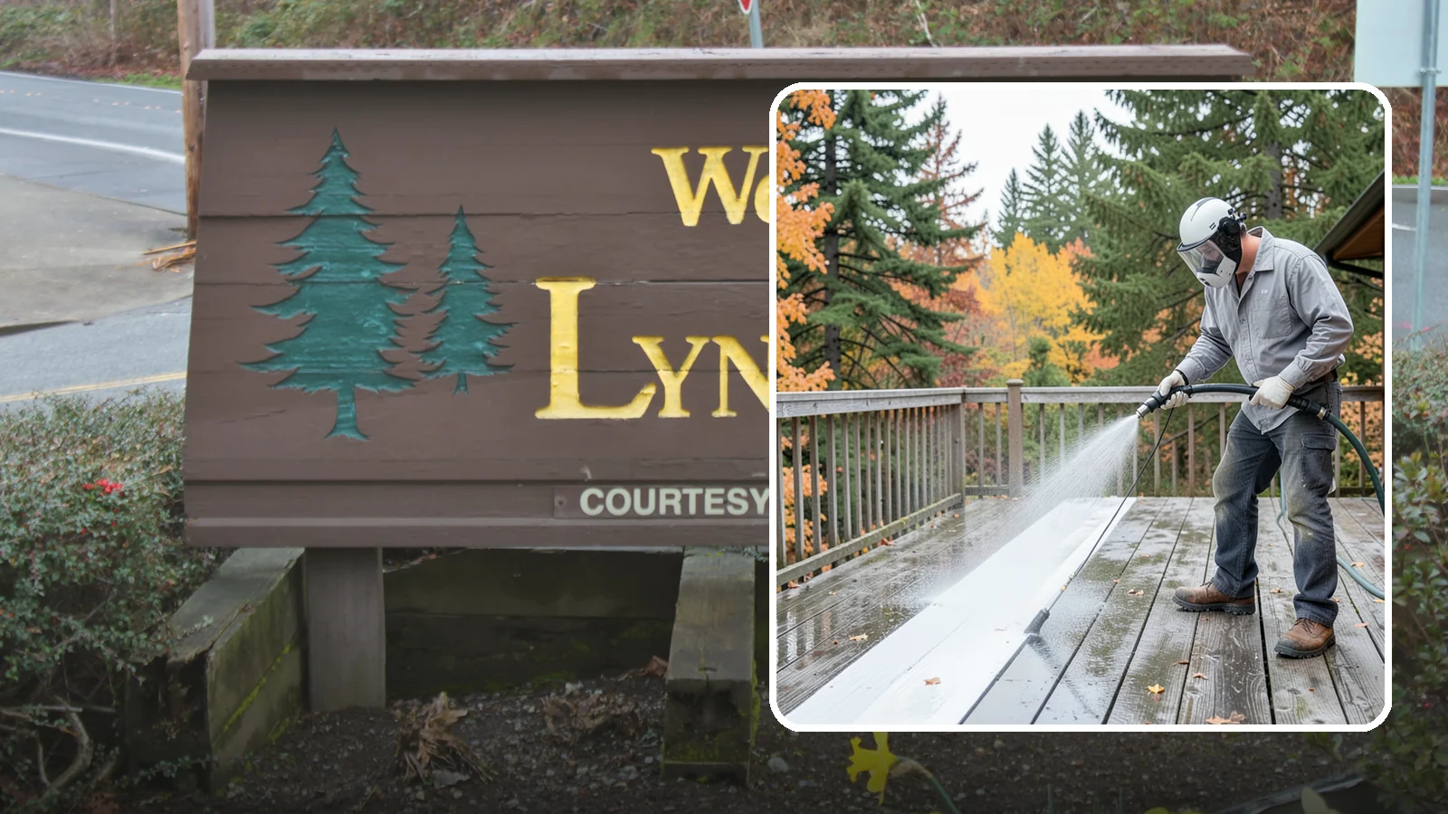 Deck Maintenance Cleaning in Lynnwood, Snohomish County, WA - Keep a finished deck on a regular soft-wash schedule to hold off Northwest growth year over year.