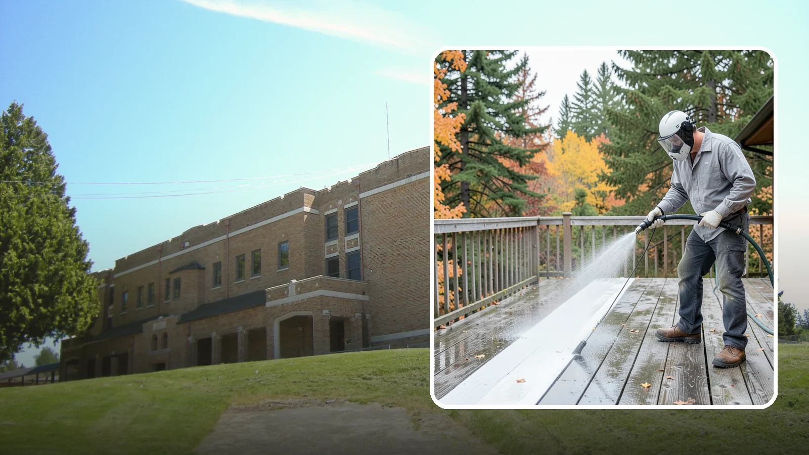 Deck Maintenance Cleaning in Maple Valley, King County, WA - Keep a finished deck on a regular soft-wash schedule to hold off Northwest growth year over year.