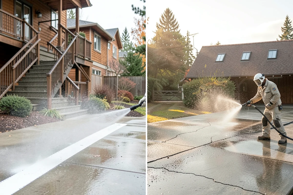Deck Maintenance Cleaning in Maple Valley, King County, WA - Clear the deck and rinse loose debris