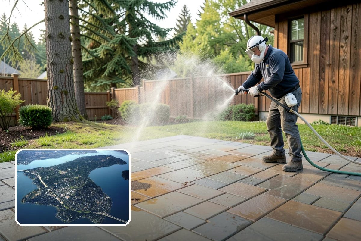 Deck Maintenance Cleaning in Mercer Island, King County, WA - Keeps light growth and grime in check