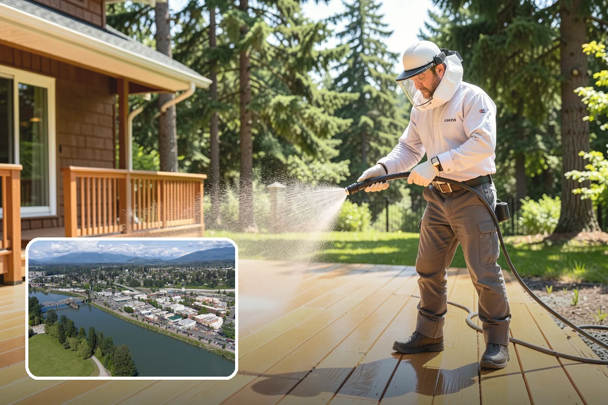 Deck Maintenance Cleaning in Mount Vernon, Skagit County, WA - Keeps light growth and grime in check