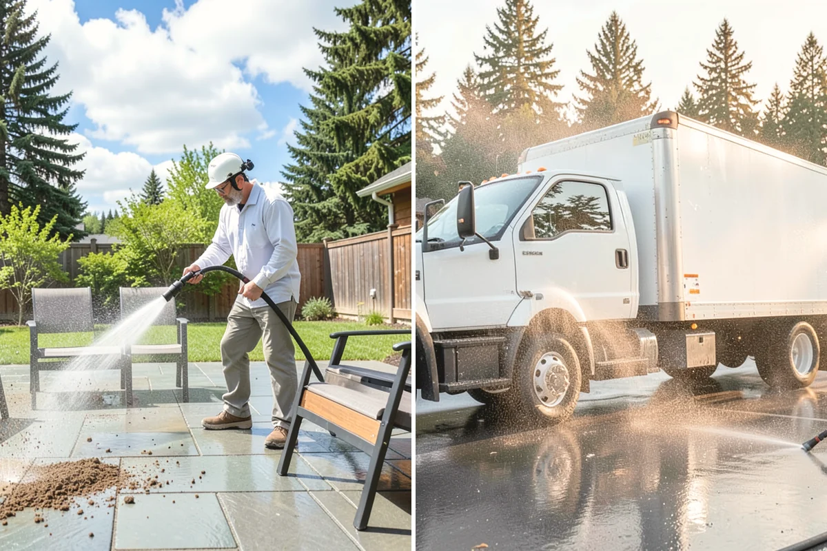 Deck Maintenance Cleaning in Mountlake Terrace, Snohomish County, WA - Clear the deck and rinse loose debris