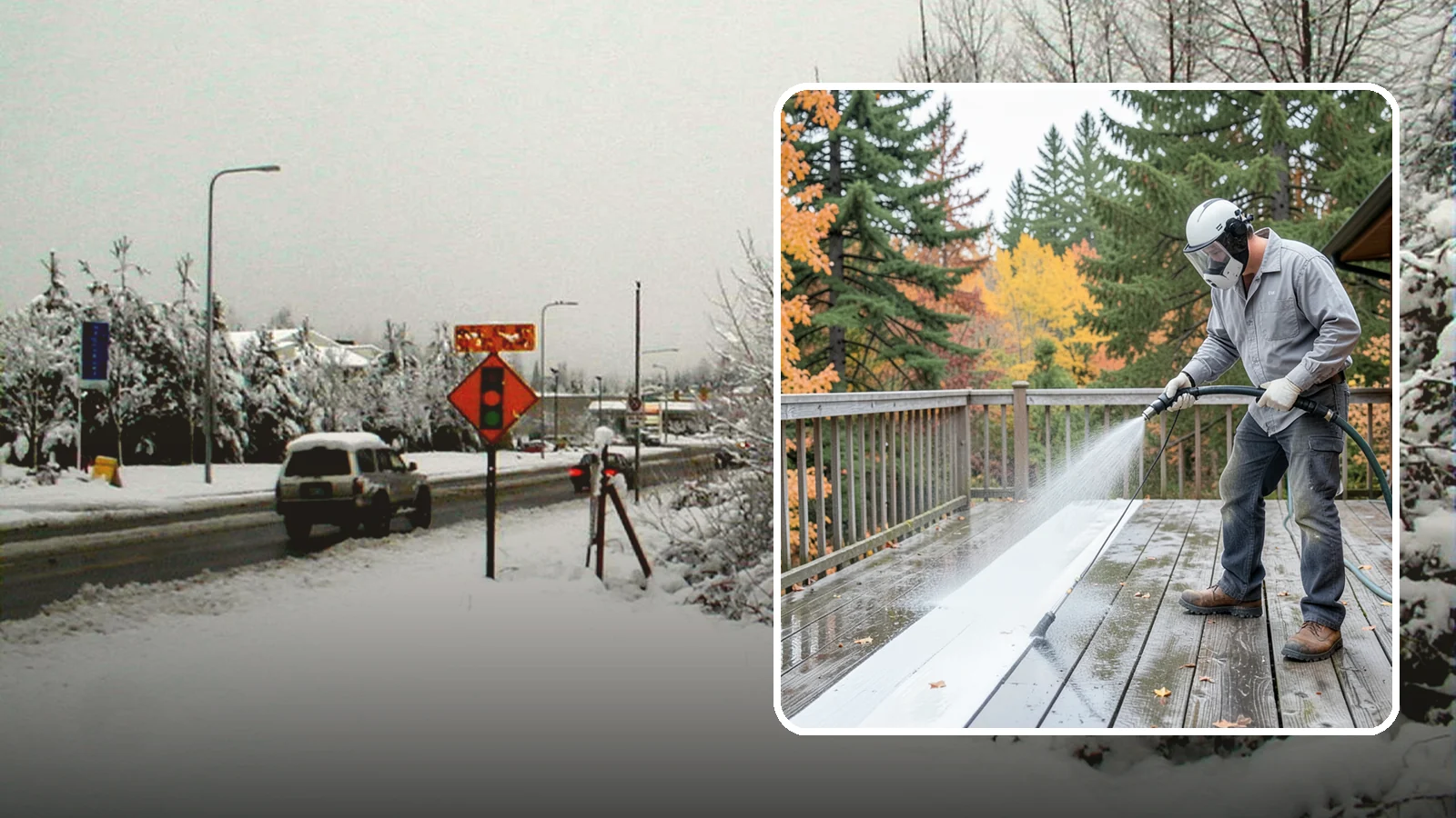 Deck Maintenance Cleaning in Newcastle, King County, WA - Keep a finished deck on a regular soft-wash schedule to hold off Northwest growth year over year.