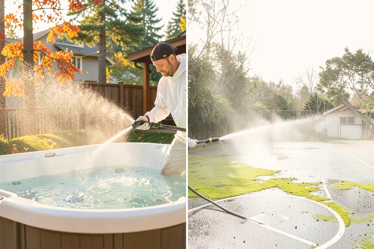 Deck Maintenance Cleaning in Newcastle, King County, WA - Clear the deck and rinse loose debris