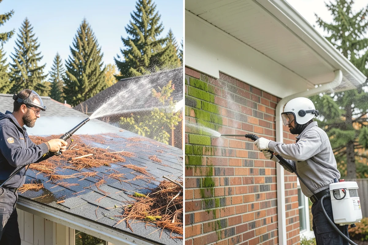 Deck Maintenance Cleaning in Oak Harbor, Island County, WA - Clear the deck and rinse loose debris