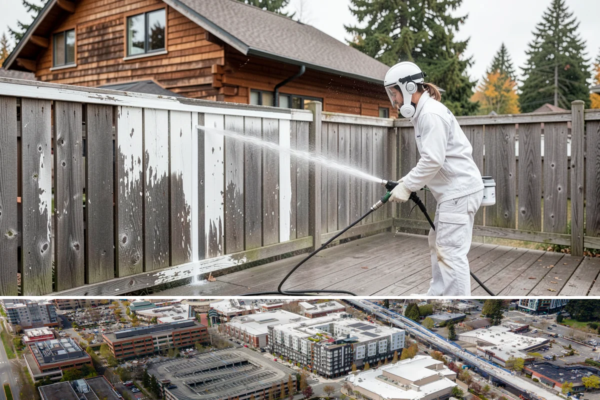 Deck Maintenance Cleaning in Redmond, King County, WA - Schedule maintenance cleaning once or twice a year, ideally in spring and fall.