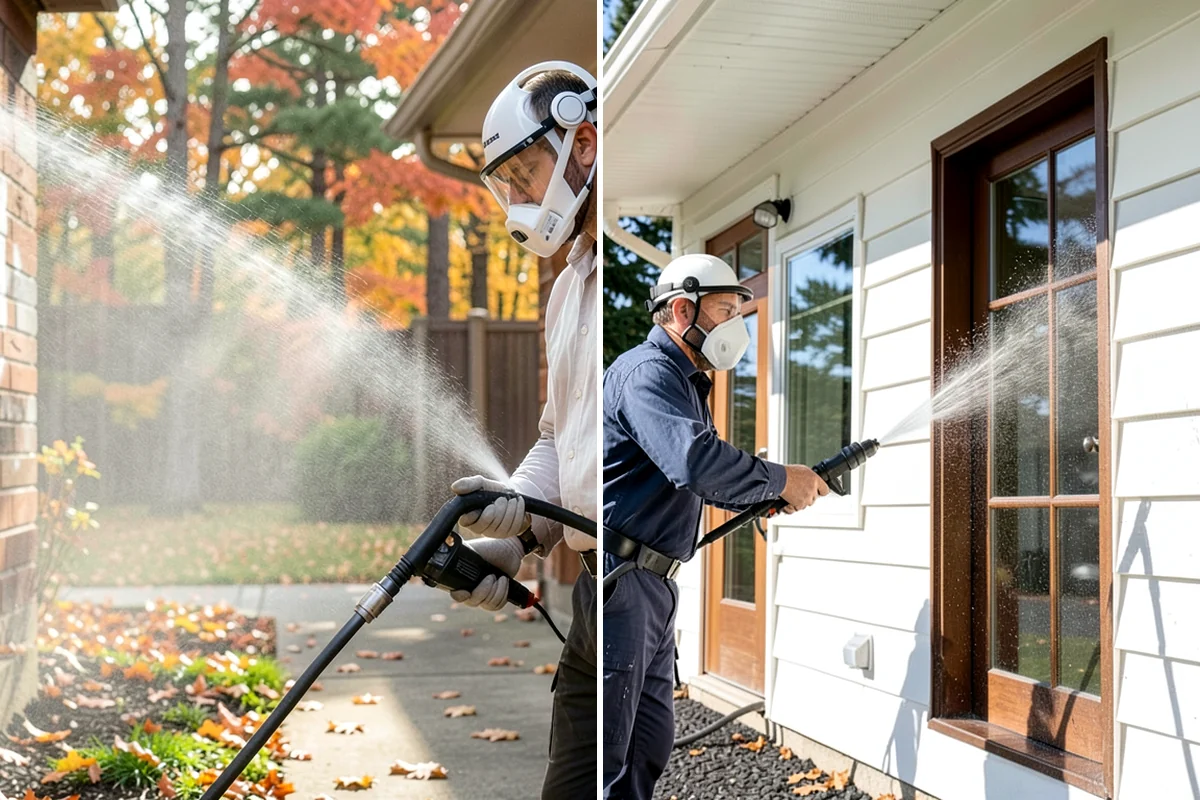 Deck Maintenance Cleaning in Shoreline, King County, WA - Clear the deck and rinse loose debris