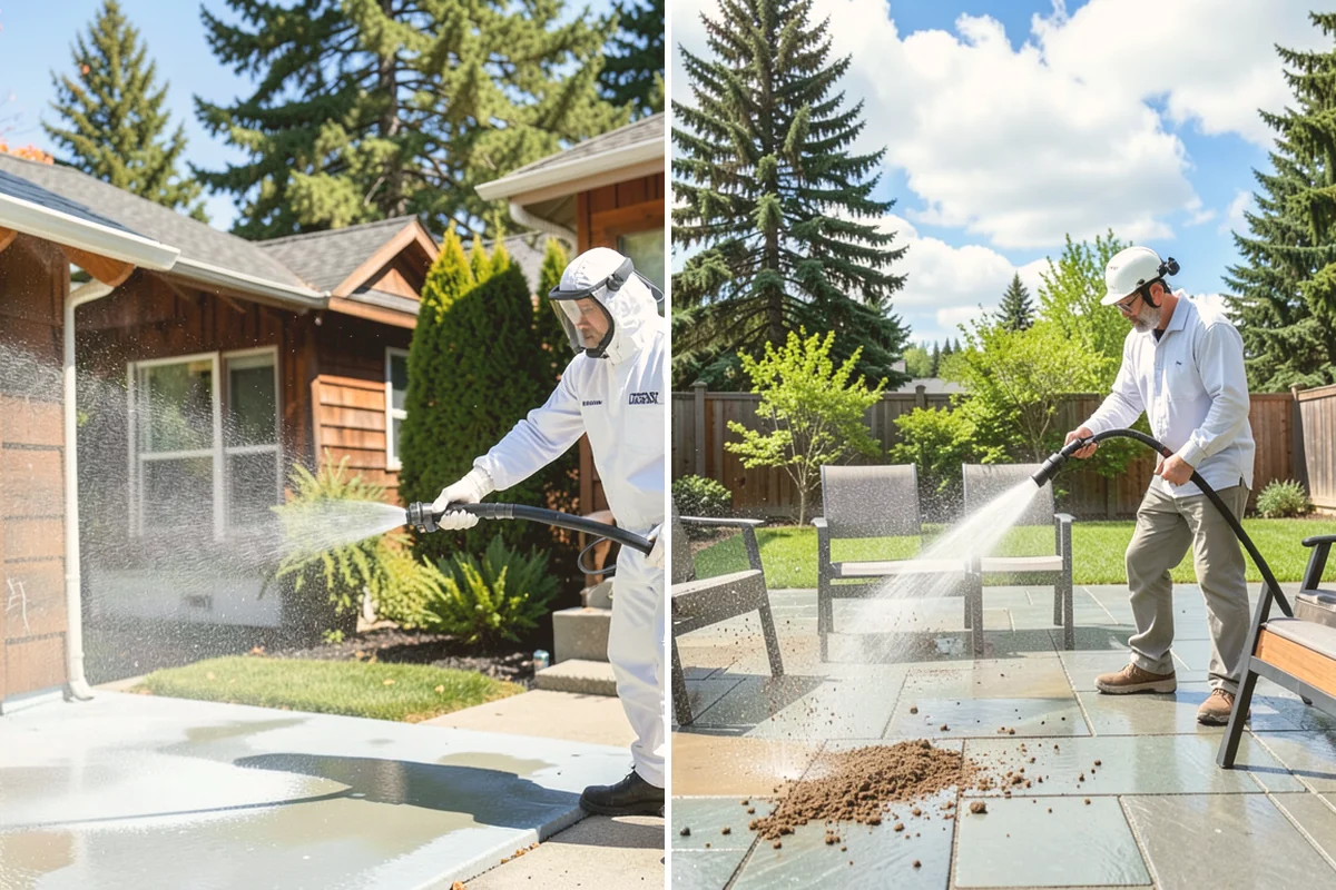 Deck Maintenance Cleaning in Snohomish, Snohomish County, WA - Clear the deck and rinse loose debris