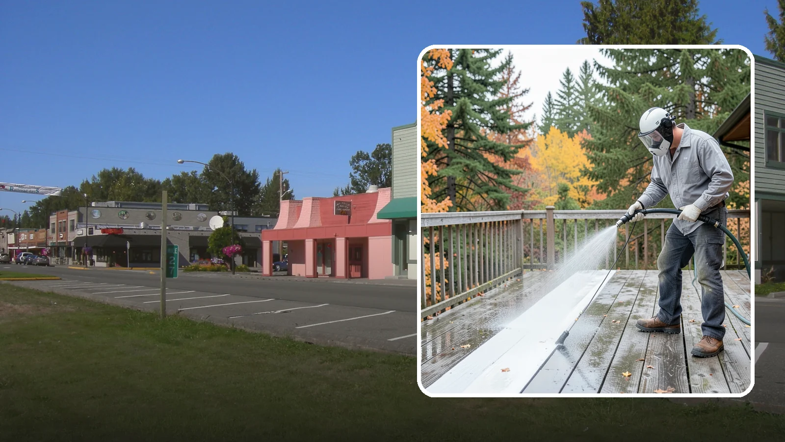 Deck Maintenance Cleaning in Snoqualmie, King County, WA - Keep a finished deck on a regular soft-wash schedule to hold off Northwest growth year over year.