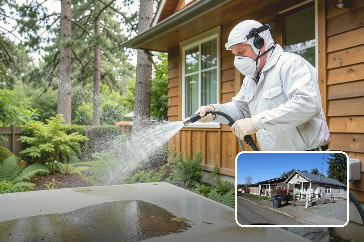 Deck Maintenance Cleaning in South Prairie, Pierce County, WA - Keeps light growth and grime in check