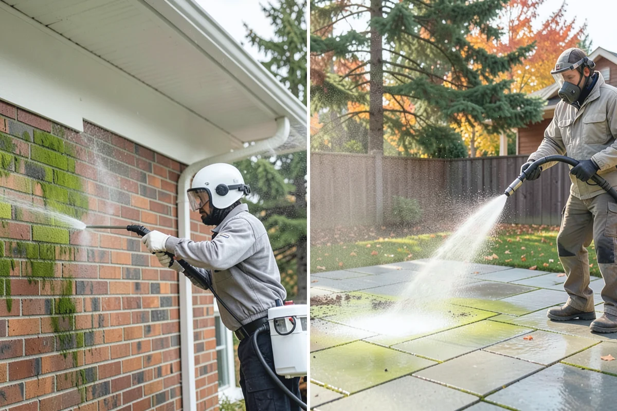 Deck Maintenance Cleaning in South Prairie, Pierce County, WA - Clear the deck and rinse loose debris