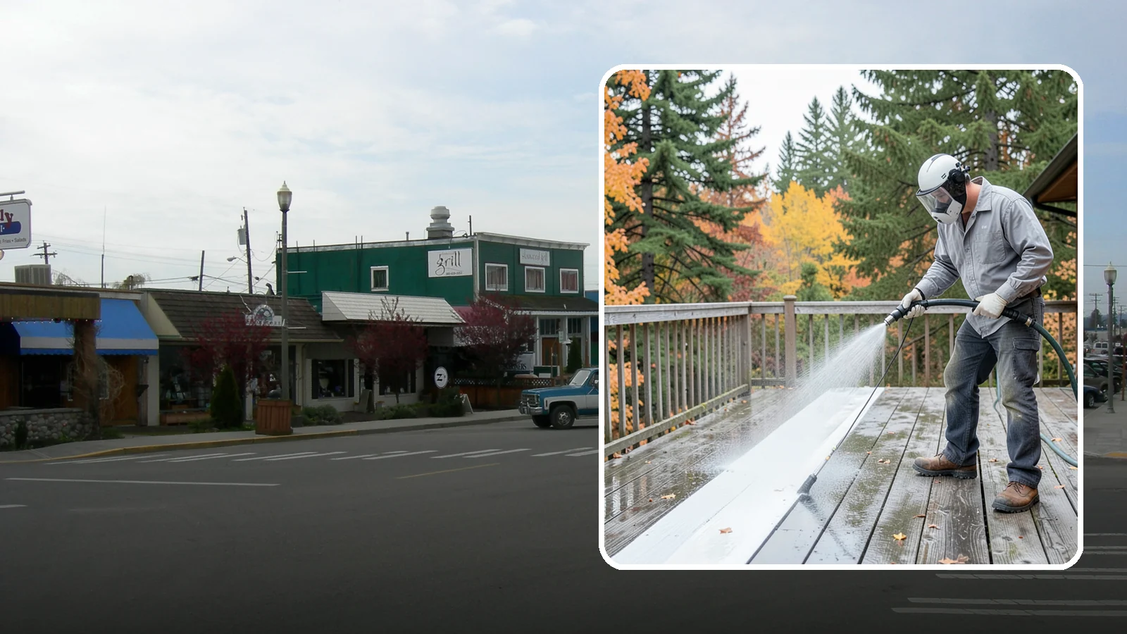 Deck Maintenance Cleaning in Stanwood, Snohomish County, WA - Keep a finished deck on a regular soft-wash schedule to hold off Northwest growth year over year.