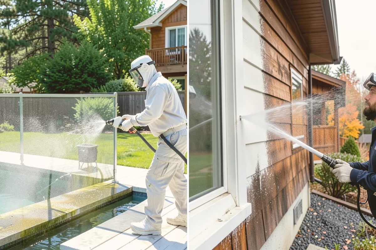 Deck Maintenance Cleaning in Stanwood, Snohomish County, WA - Clear the deck and rinse loose debris