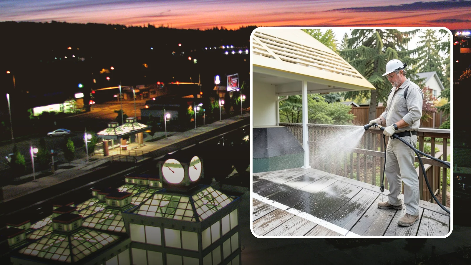 Deck Mildew Removal in Auburn, King County, WA - Kill and remove the mildew that shaded, damp Washington decks grow between the boards.