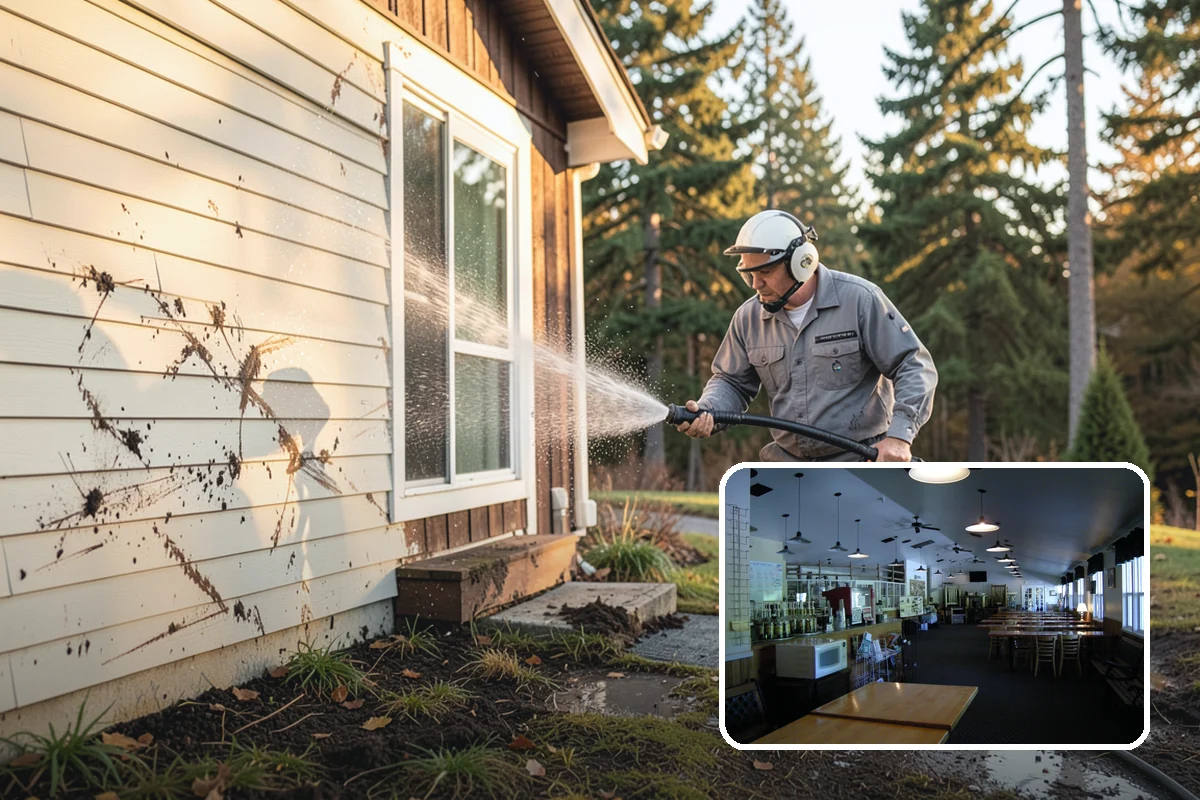Deck Mildew Removal in Black Diamond, King County, WA - Kills mildew at the source, not just the film