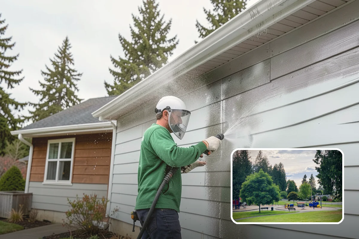 Deck Mildew Removal in Bonney Lake, Pierce County, WA - Kills mildew at the source, not just the film