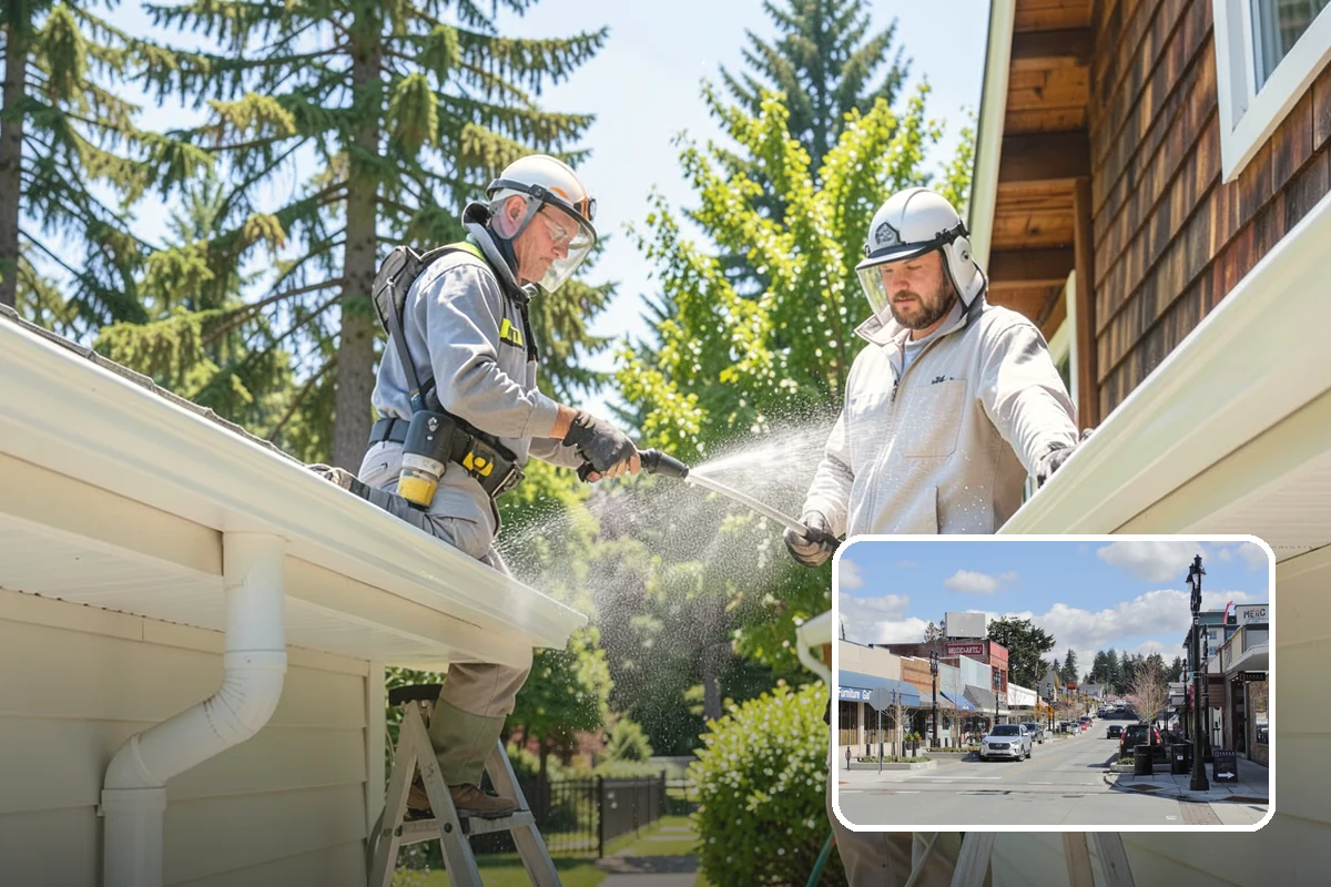 Deck Mildew Removal in Bothell, King County, WA - Kills mildew at the source, not just the film