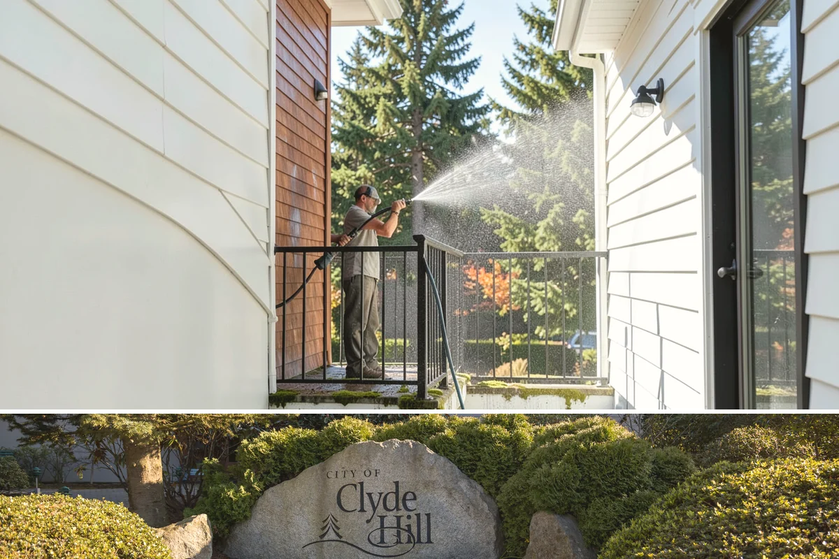 Deck Mildew Removal in Clyde Hill, King County, WA - Remove deck mildew in late spring and again in fall to stay ahead of damp conditions.