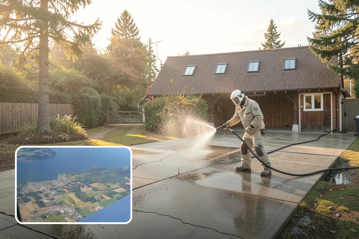 Deck Mildew Removal in Coupeville, Island County, WA - Kills mildew at the source, not just the film