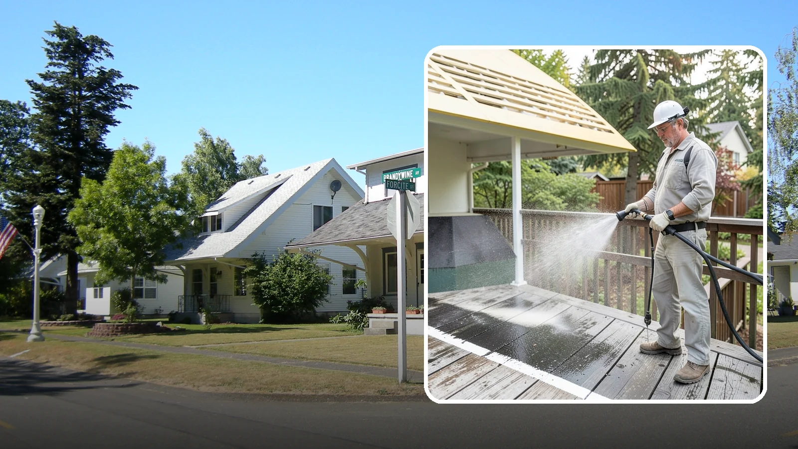 Deck Mildew Removal in DuPont, Pierce County, WA - Kill and remove the mildew that shaded, damp Washington decks grow between the boards.