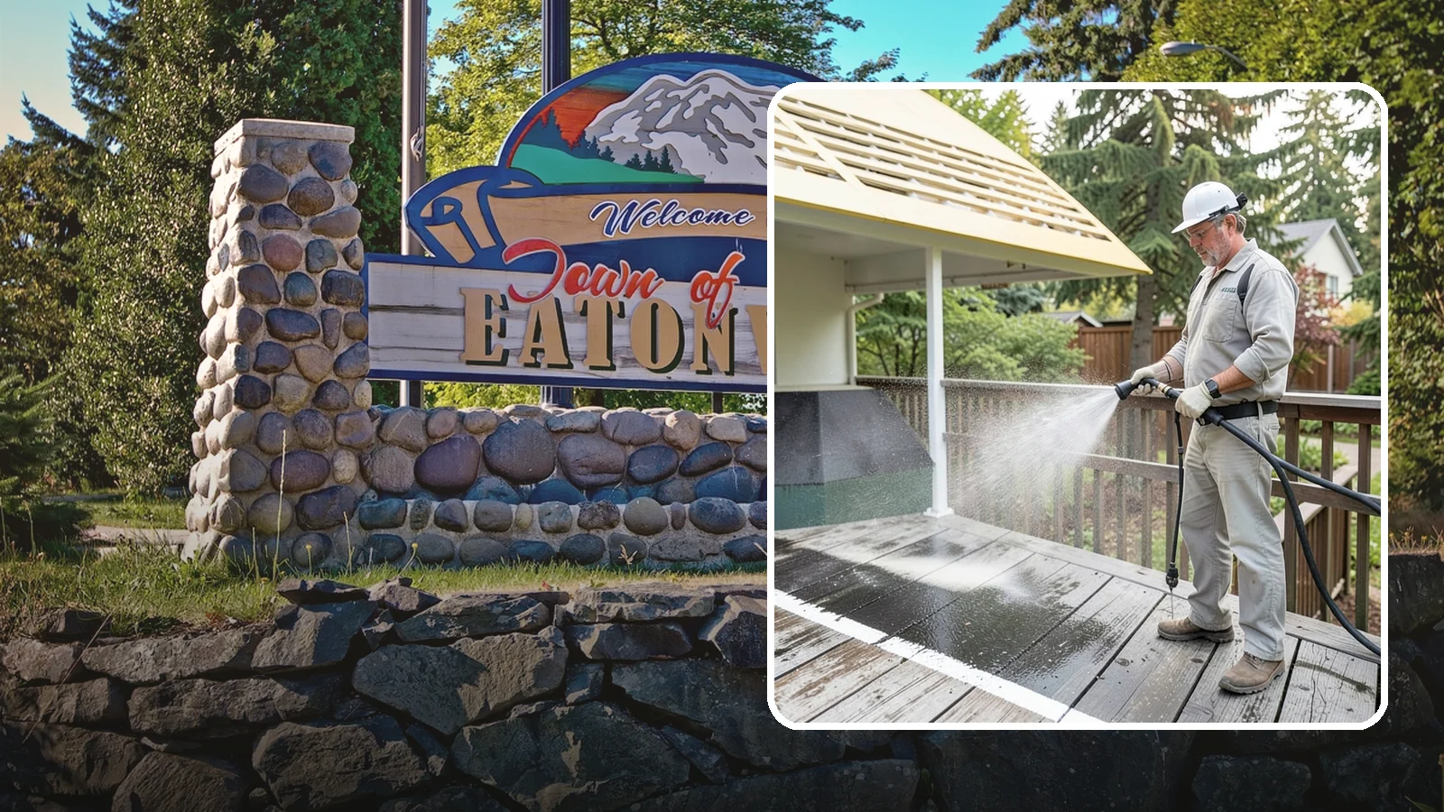 Deck Mildew Removal in Eatonville, Pierce County, WA - Kill and remove the mildew that shaded, damp Washington decks grow between the boards.