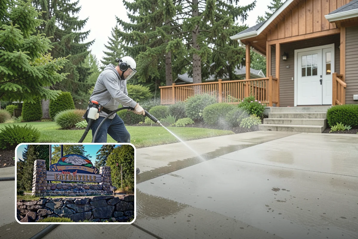 Deck Mildew Removal in Eatonville, Pierce County, WA - Kills mildew at the source, not just the film