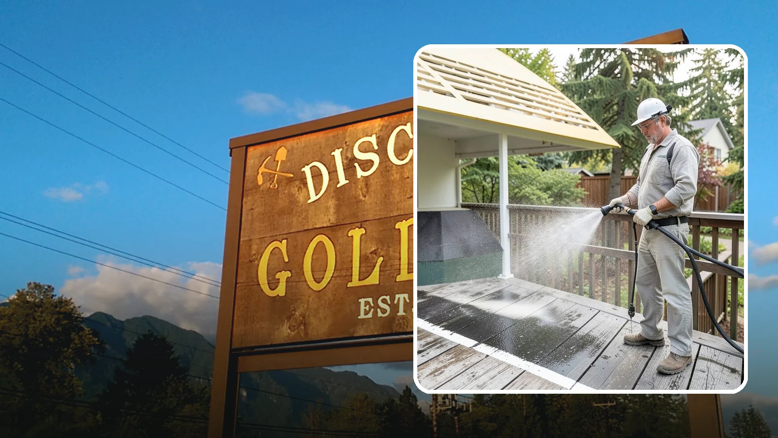 Deck Mildew Removal in Gold Bar, Snohomish County, WA - Kill and remove the mildew that shaded, damp Washington decks grow between the boards.