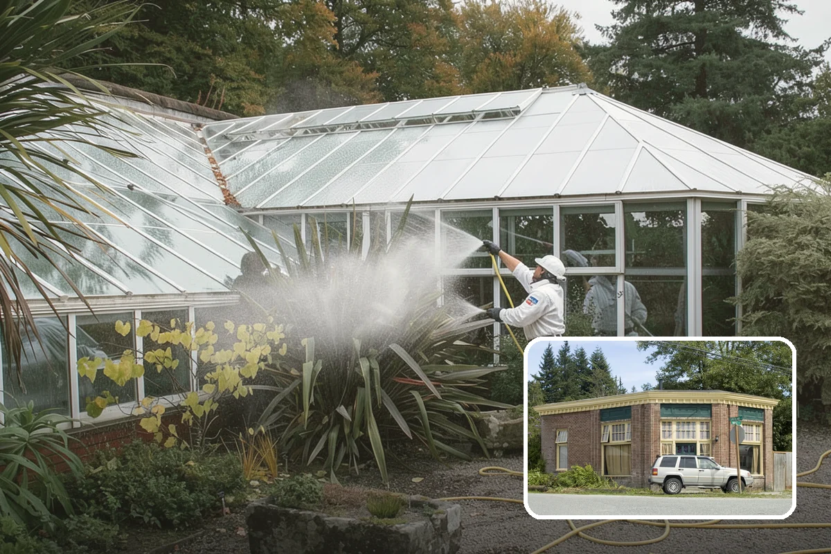 Deck Mildew Removal in Hamilton, Skagit County, WA - Kills mildew at the source, not just the film