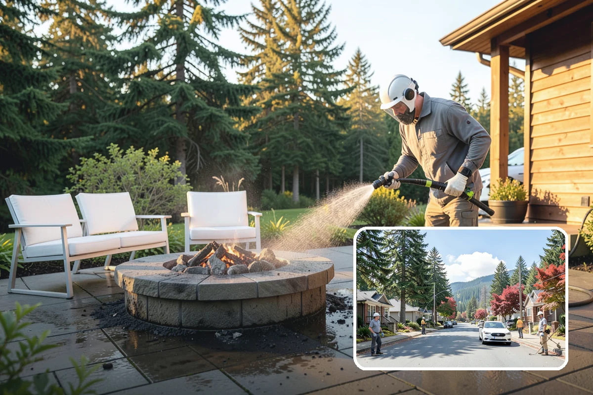 Deck Mildew Removal in Hunts Point, King County, WA - Kills mildew at the source, not just the film