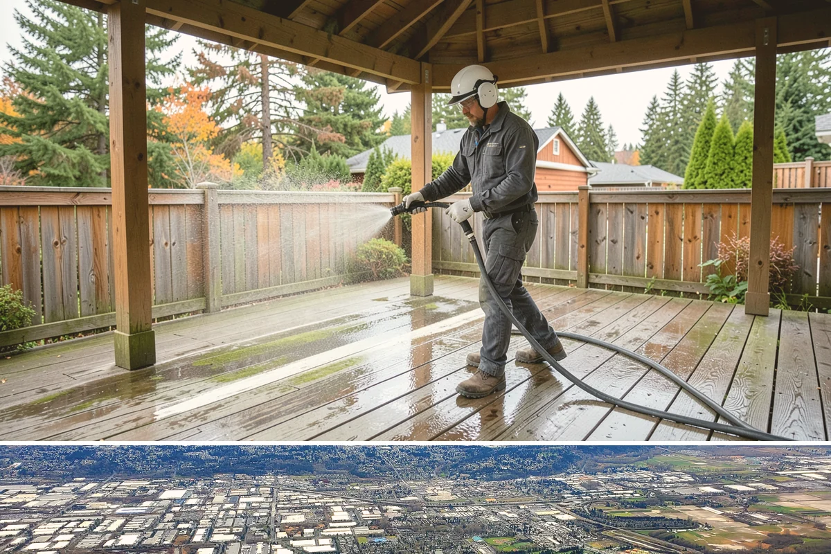 Deck Mildew Removal in Kent, King County, WA - Remove deck mildew in late spring and again in fall to stay ahead of damp conditions.