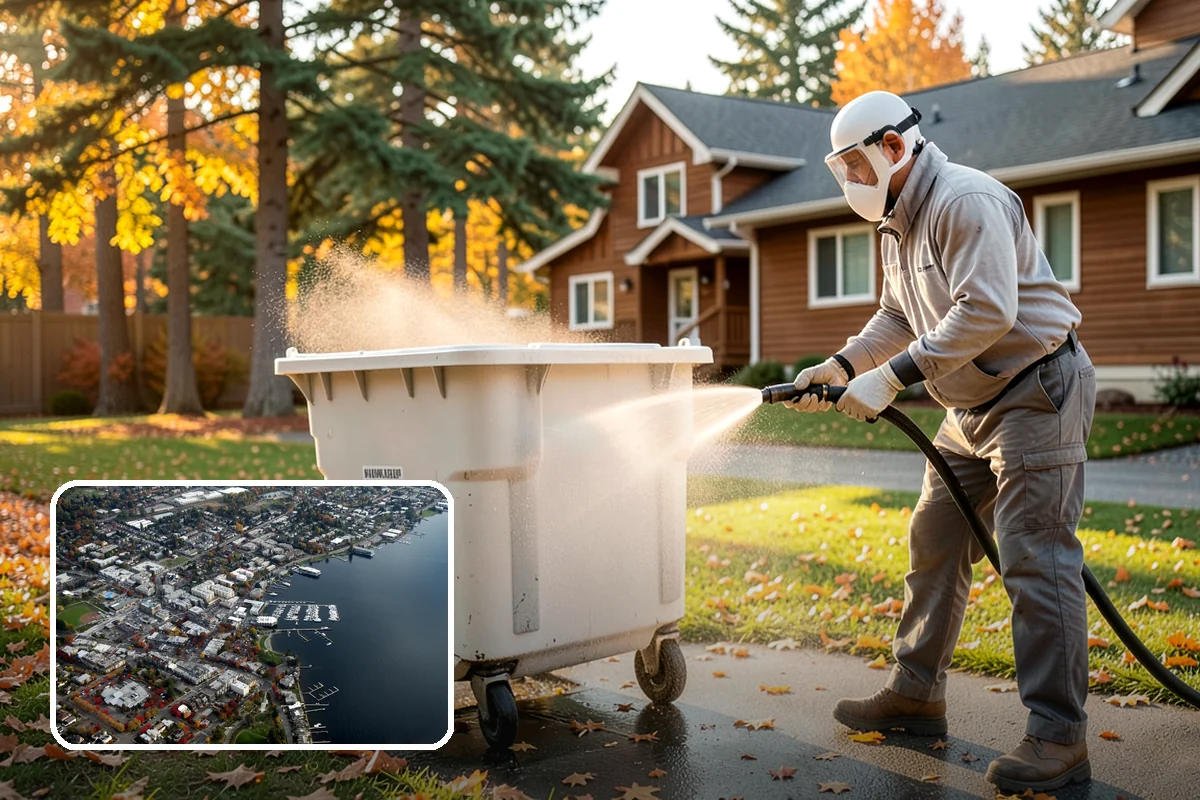 Deck Mildew Removal in Kirkland, King County, WA - Kills mildew at the source, not just the film