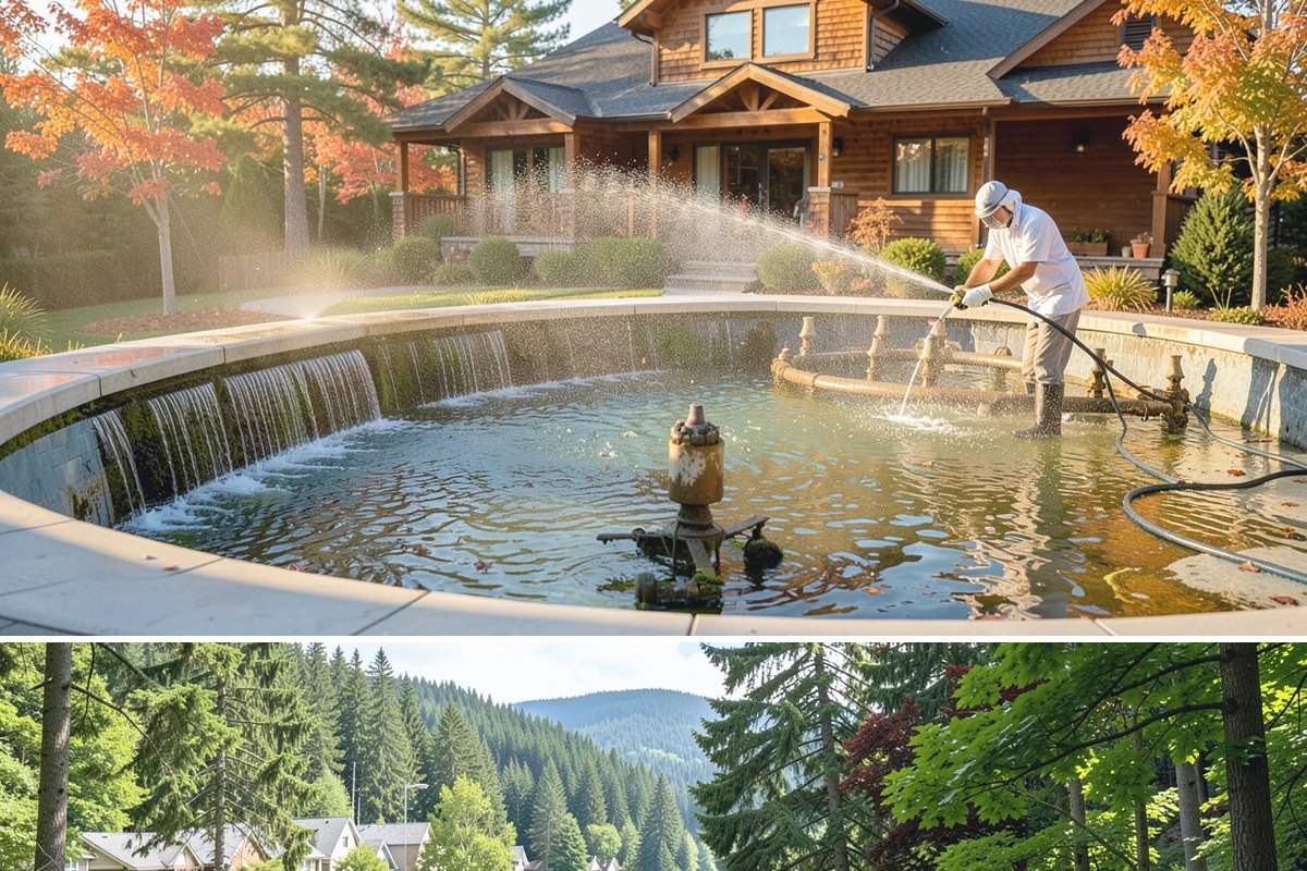 Deck Mildew Removal in Lake Forest Park, King County, WA - Remove deck mildew in late spring and again in fall to stay ahead of damp conditions.