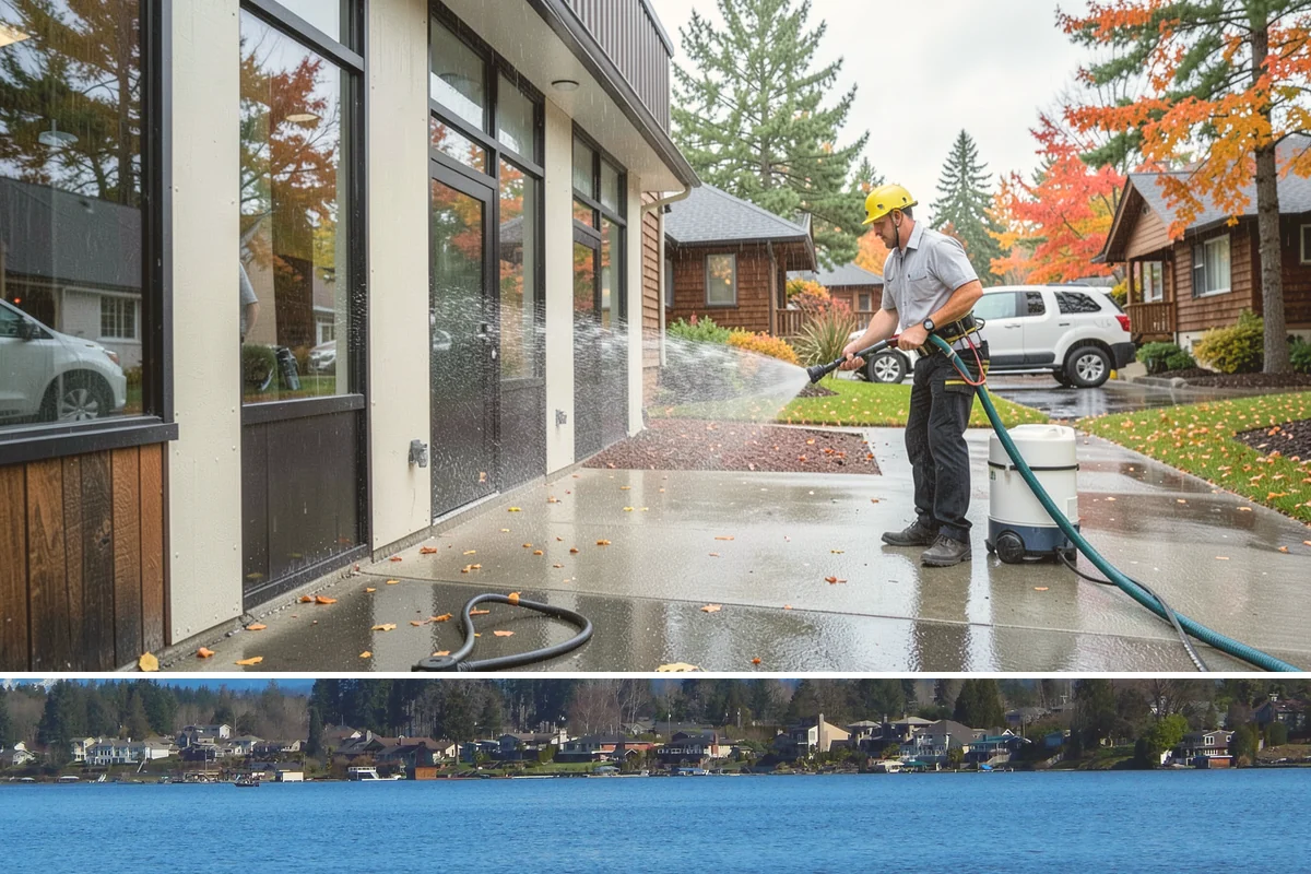 Deck Mildew Removal in Lake Stevens, Snohomish County, WA - Remove deck mildew in late spring and again in fall to stay ahead of damp conditions.
