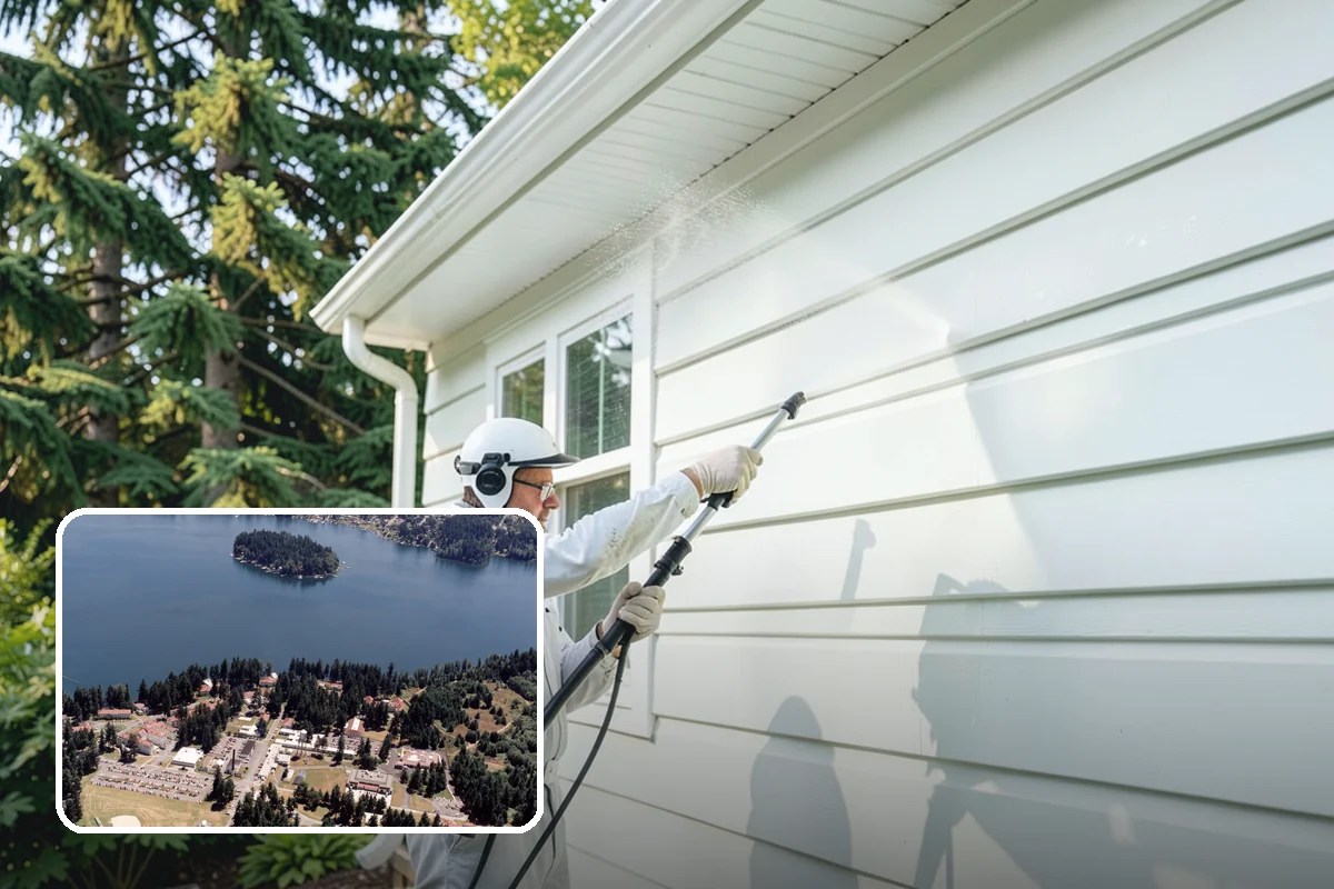 Deck Mildew Removal in Lakewood, Pierce County, WA - Kills mildew at the source, not just the film